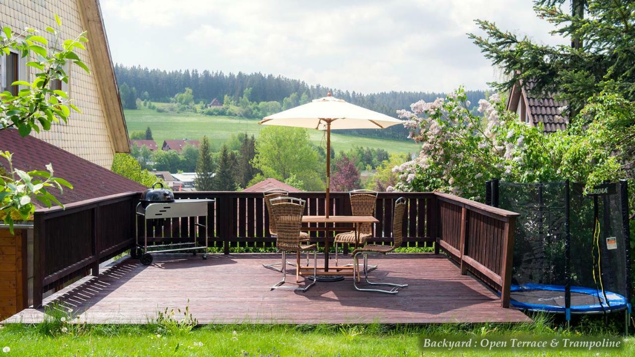 Entire House In Schwarzwald With Mountain View, Private Gym,Sauna And Garden Vila Unterkirnach Exterior foto